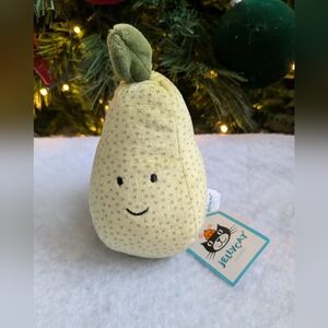 NEW Retired Jellycat "Fabulous Fruit Pear" With Tags 🍐